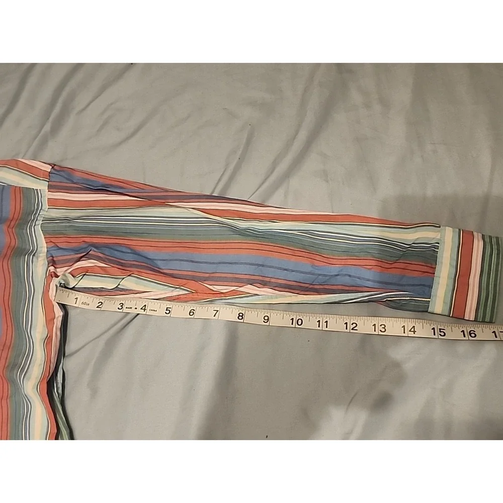 Ralph Lauren Kids Multi Color Long Sleeve Button Collar Fun Striped Small (8/10)